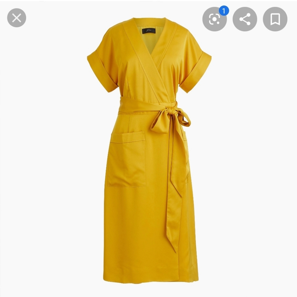 NWT J Crew wrap shirtdress, midi dress